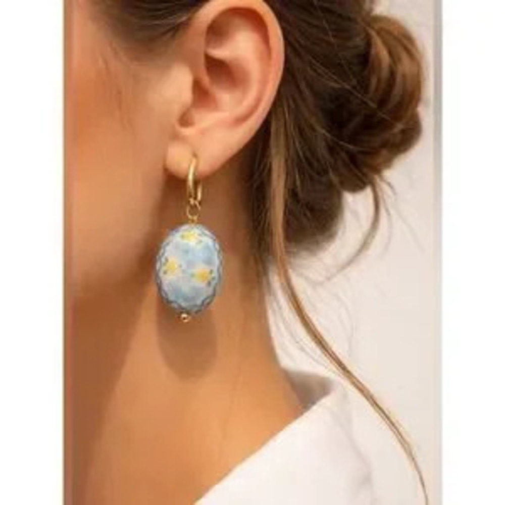 Lemon hoop?earrings N2015